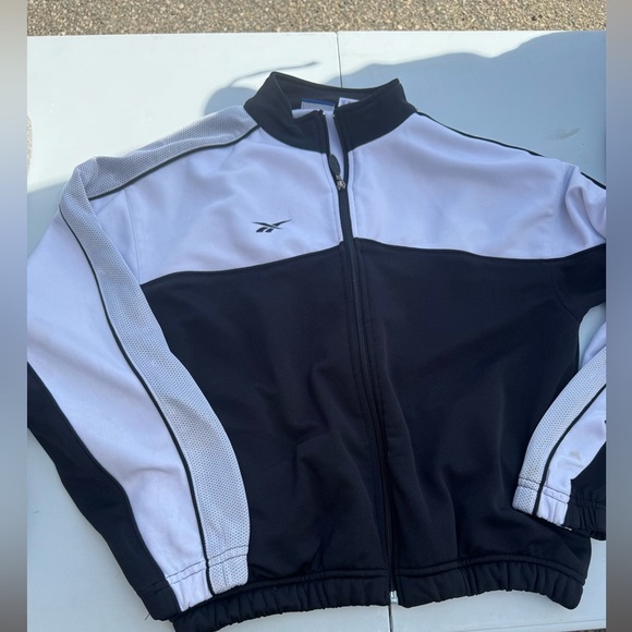 Reebok Black and White Sports Jacket - Picture 1 of 3